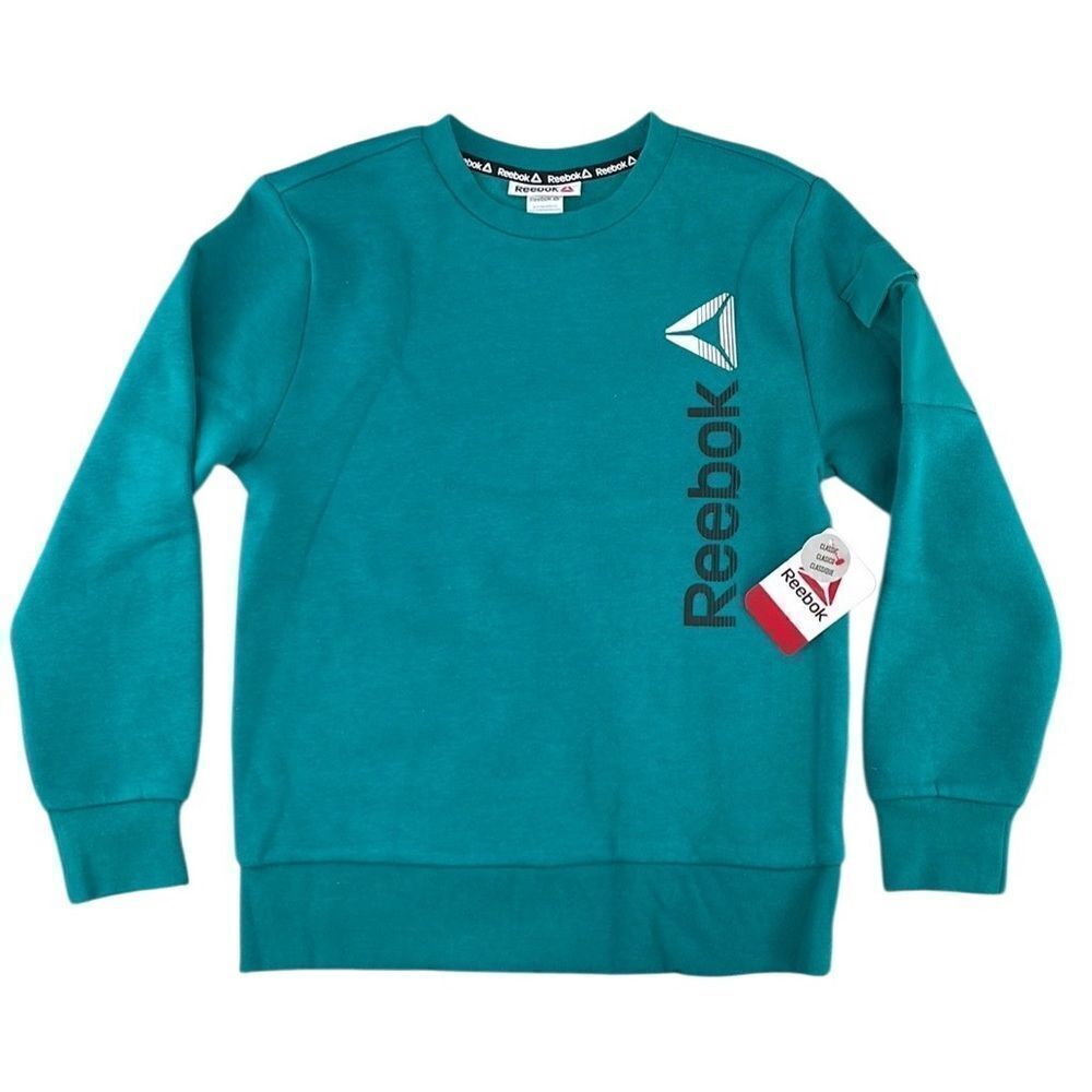 Boy's Reebok Athletic Fleece Crewneck Sweatshirt Size L